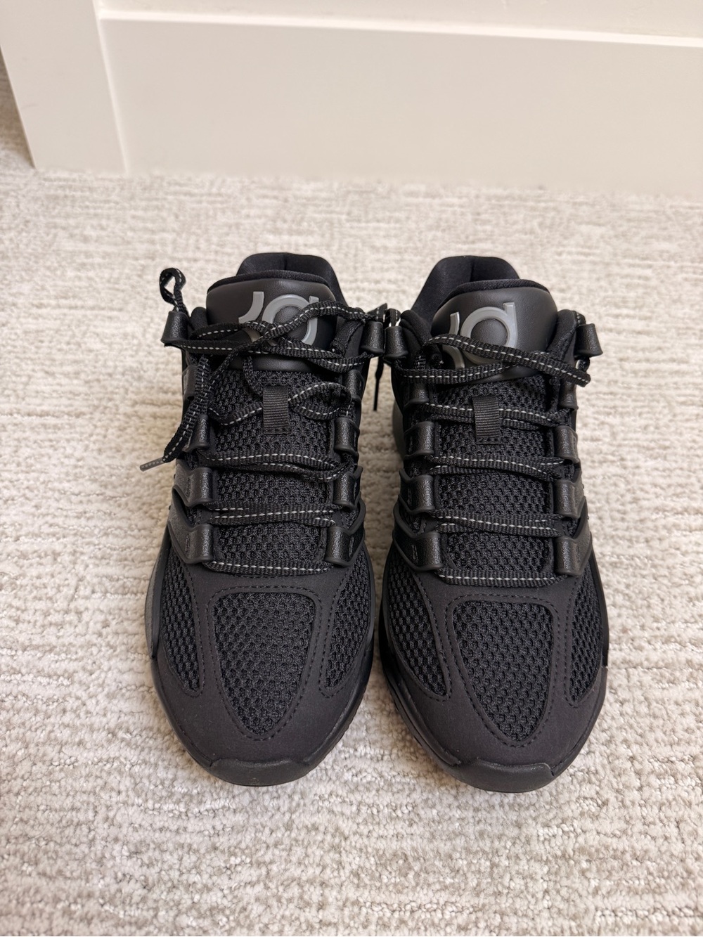 Nike Triple Black KD Lace-Up Sneakers